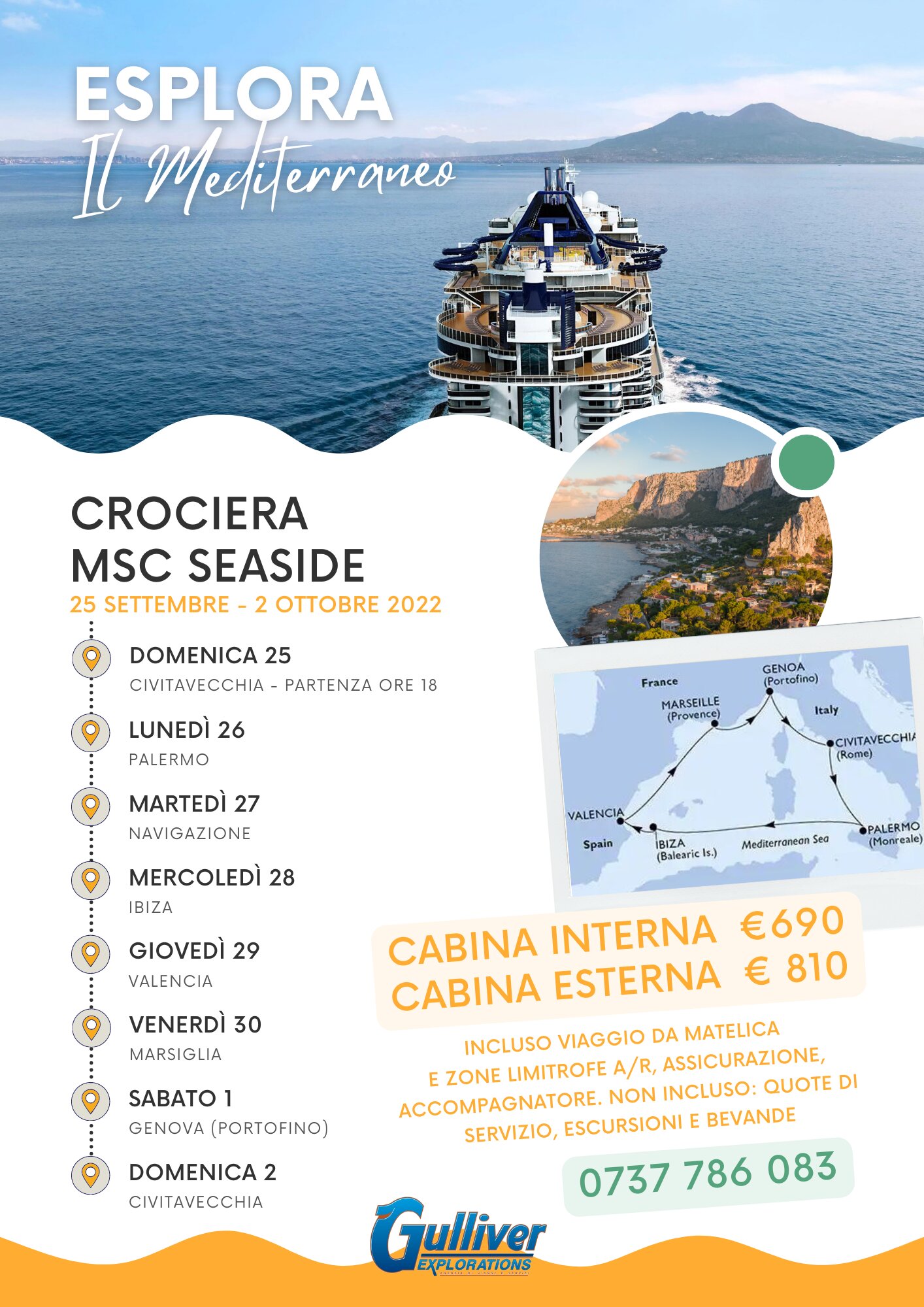 Msc Crociera 25 Settembre 2 Ottobre 2022 Mediterraneo